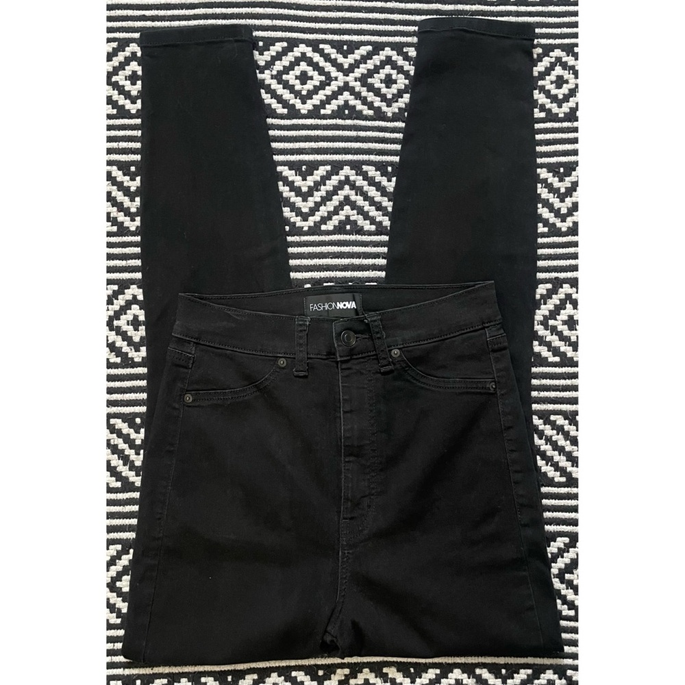 Fashion Nova Black Super High Rise Skinny Jeans - Picture 11 of 13